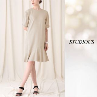 ステュディオス(STUDIOUS)の【STUDIOUSステュディオス】アシンメトリー　ポンチワンピース(ひざ丈ワンピース)