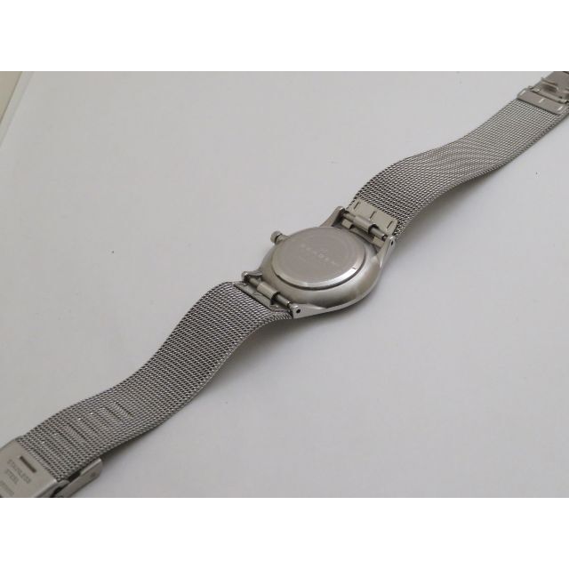 SKAGEN(スカーゲン)のSKAGEN 腕時計 ブルー文字盤 スリム STEEL 青文字盤 レディースのファッション小物(腕時計)の商品写真