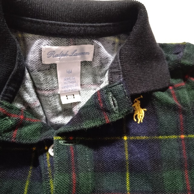 Ralph Lauren(ラルフローレン)のラルフローレン 6m チェック柄 長袖カバーオール キッズ/ベビー/マタニティのベビー服(~85cm)(カバーオール)の商品写真