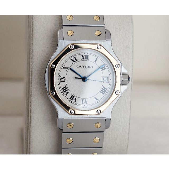 Cartier - 美品 カルティエ サントス オクタゴン コンビ ローマン LM