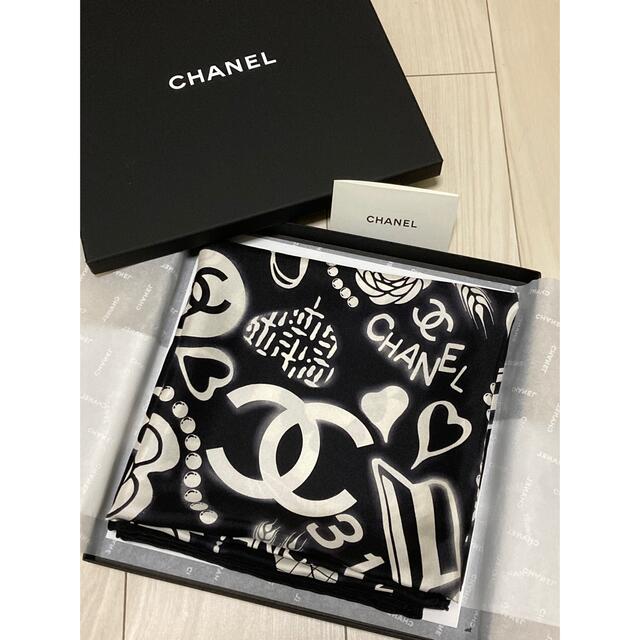 CHANELのCHANELCHANEL■シャネル  大判 スカーフ バンダナ ストール ハンカチ