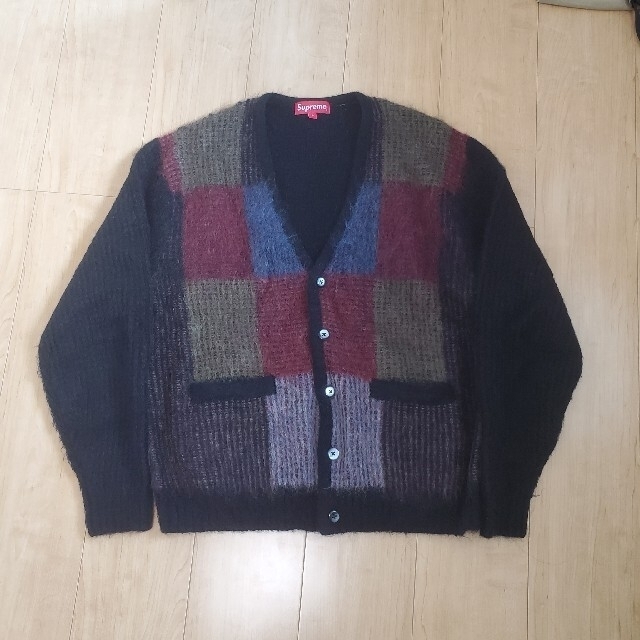 Supreme Brushed Grid Cardigan Sサイズ