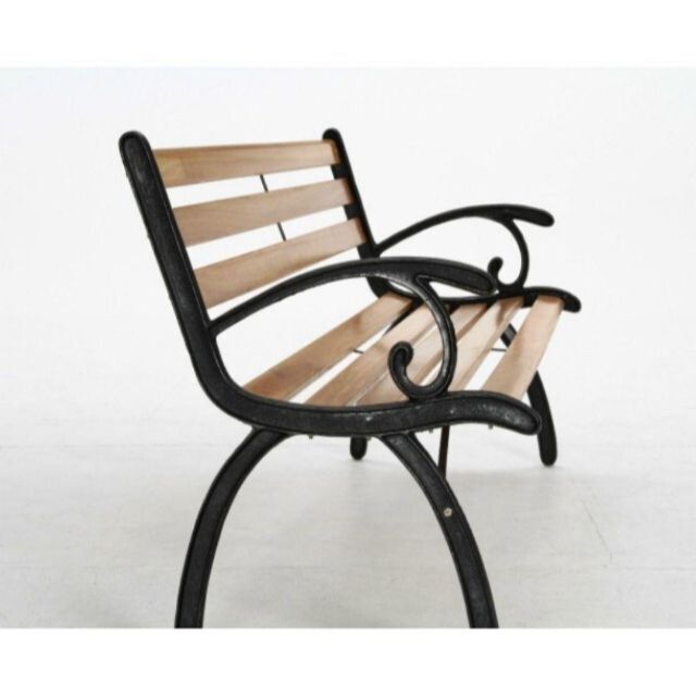 ♐シンプル　ガーデン パークベンチ◼️ウッドタイプ　野外業務用◼️ナチュラル インテリア/住まい/日用品の椅子/チェア(ロッキングチェア)の商品写真