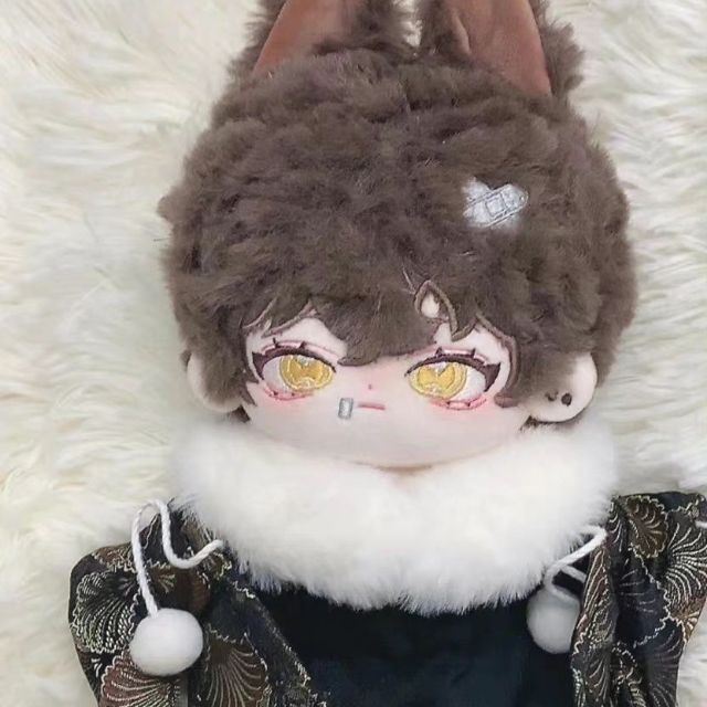 可愛い 獣耳付け kabu 20cm ぬいぐるみ 無属性 着せ替え人形 ドール