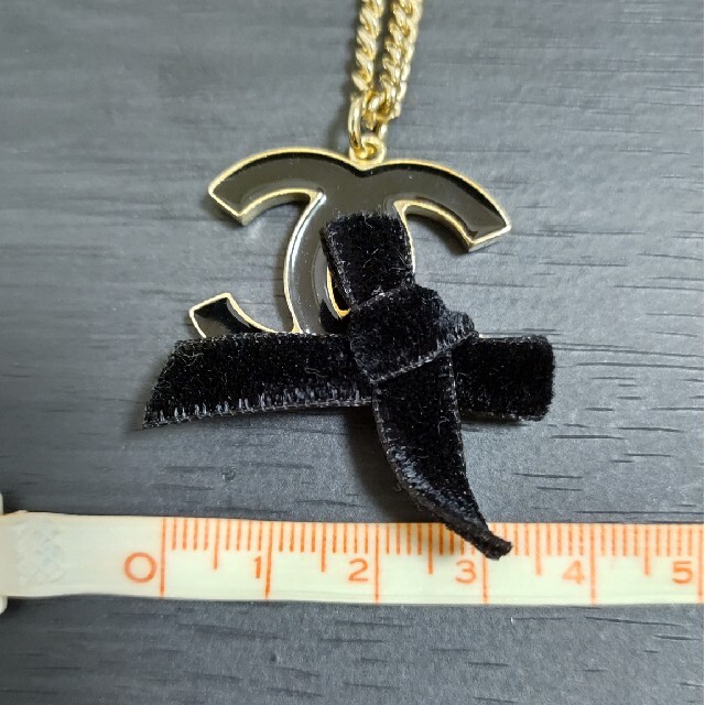 純正激安 タグ付き新品! CHANEL リボン付きココマーク ネックレス