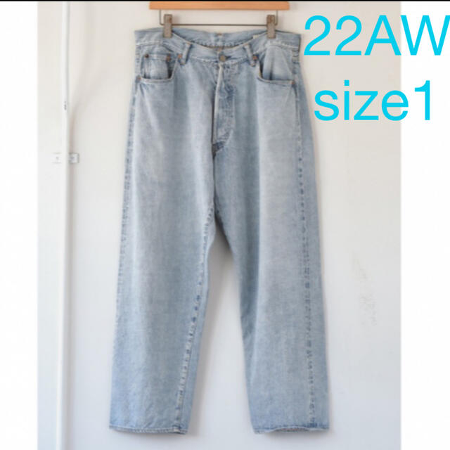 美品　22SS COMOLI コモリ 5P DENIM PANTS 1V01-03008