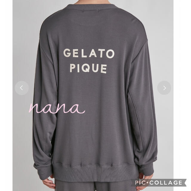 gelato pique(ジェラートピケ)の裏毛ロゴスウェット上下セット♡Lサイズ メンズのトップス(スウェット)の商品写真