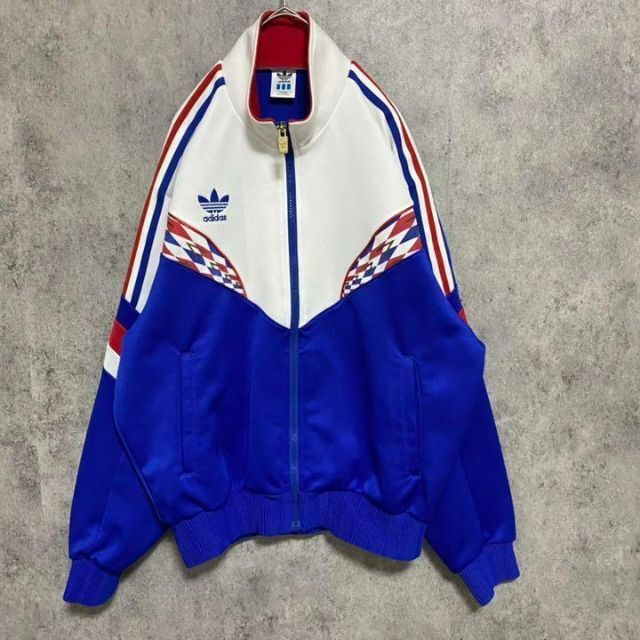 90s アディダスオリジナルス トラックジャケット トリコロール 古着