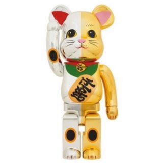 ベアブリック(BE@RBRICK)のBE@RBRICK 招き猫 開運 銀×千万両 金 1000％(フィギュア)