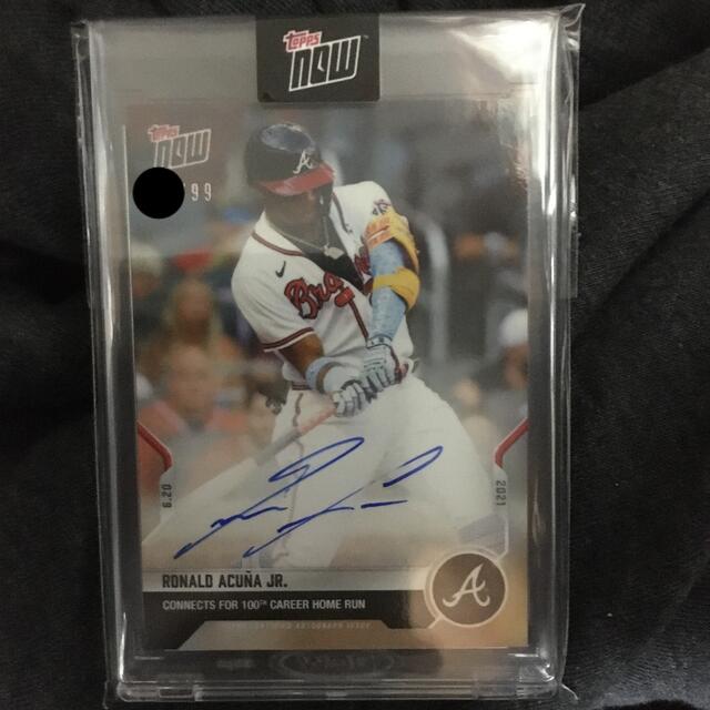 アクーニャJR topps now 直筆サインカード /99 vimaseguridad.com