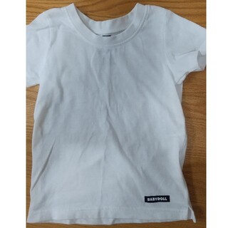 ベビードール(BABYDOLL)の白無地Tシャツサイズ100cm(Tシャツ/カットソー)
