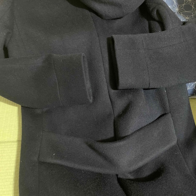 IENA(イエナ)のあさみん様専用イエナ 二重織り シャルムフード付きコクーンコートネイビー レディースのジャケット/アウター(ロングコート)の商品写真