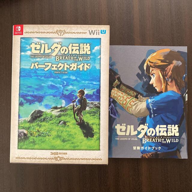 任天堂(ニンテンドウ)のゼルダの伝説　ブレスオブザワイルド　攻略本 エンタメ/ホビーのゲームソフト/ゲーム機本体(携帯用ゲームソフト)の商品写真