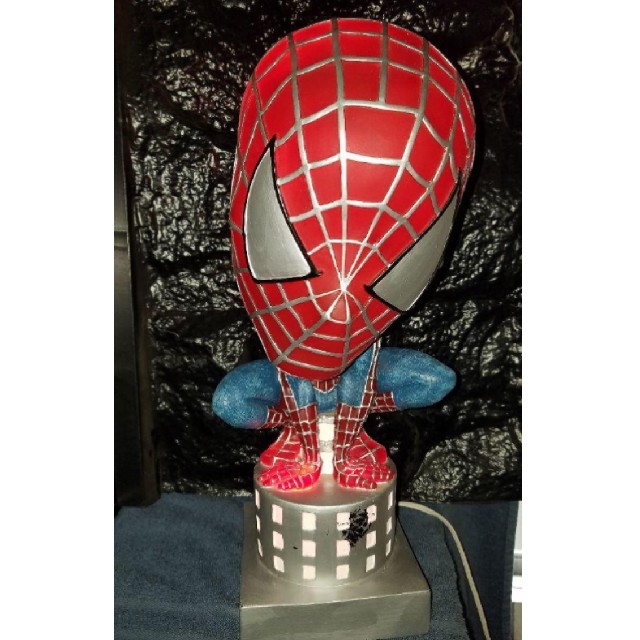 スパイダーマン フィギュア スタンド照明-
