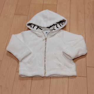 プチバトー(PETIT BATEAU)のPB ボアパーカー 3ans/95cm(カーディガン)