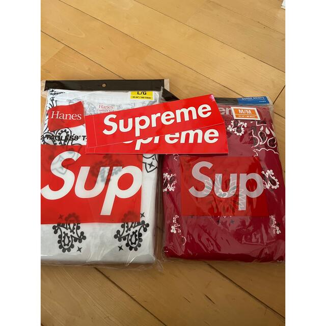 Supreme(シュプリーム)のSupreme Hanes Bandanna Boxer Brief & tee メンズのアンダーウェア(ボクサーパンツ)の商品写真