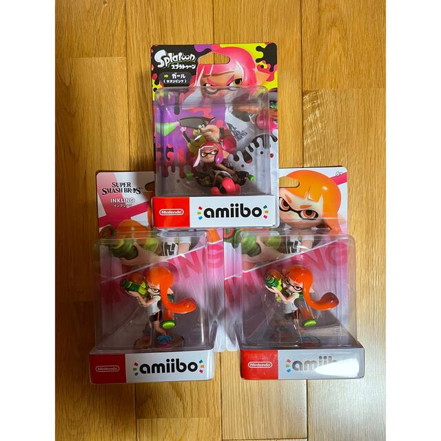 新品未開封 amiibo アミーボ スプラトゥーン ガール 3体セットエンタメ/ホビー