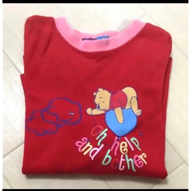 Disney(ディズニー)のディズニー Poohさん長袖Tシャツ 95♪ キッズ/ベビー/マタニティのキッズ服女の子用(90cm~)(Tシャツ/カットソー)の商品写真