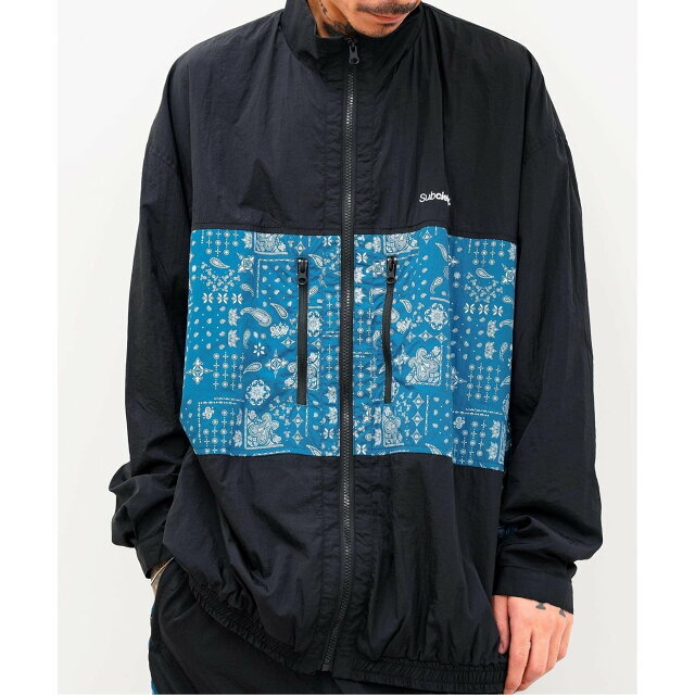 【BLACK/BLUE】Subciety/(U)PAISLEY TRACK JKT