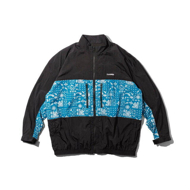 【BLACK/BLUE】Subciety/(U)PAISLEY TRACK JKT