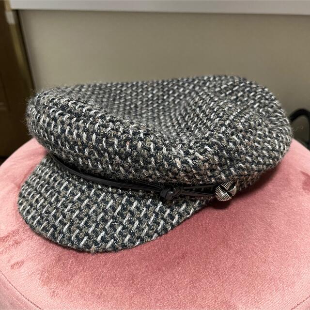 Herlipto Twinkle Tweed Cap brown キャスケット - キャスケット