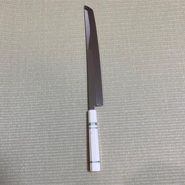 総人工象牙 先丸 柳刃 包丁 和包丁 尺一 V金10号 鏡面 本焼 銀三巻
