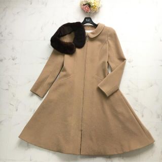 美品▫️Rene 36。❁'19年˚ベージュ系.。.:*レッキスファ-。.コート M