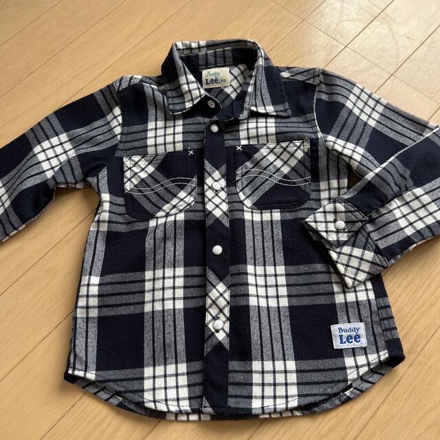 Lee(リー)のLEE  110㎝上着チェックシャツ キッズ/ベビー/マタニティのキッズ服男の子用(90cm~)(ジャケット/上着)の商品写真