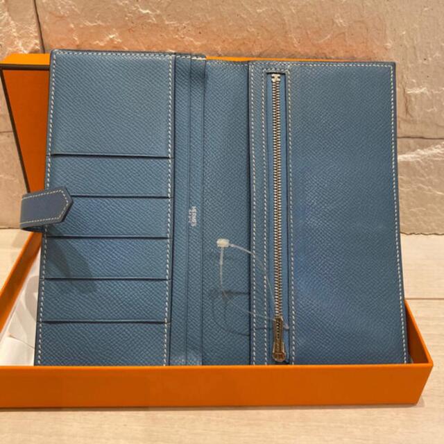 HERMES☆エルメス☆ベアン　　ブルージーン　長財布〜美品〜