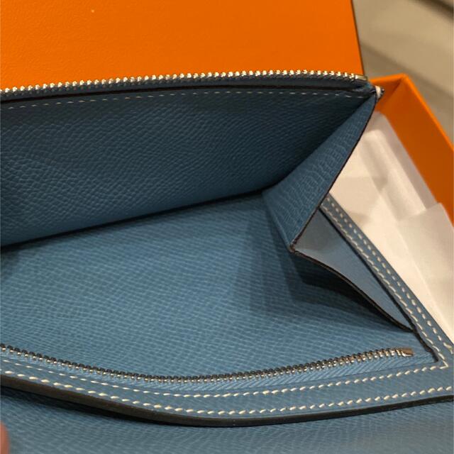 HERMES☆エルメス☆ベアン ブルージーン 長財布〜美品〜 HERMES☆エルメス☆ベアン ブルージーン 長財布〜美品〜