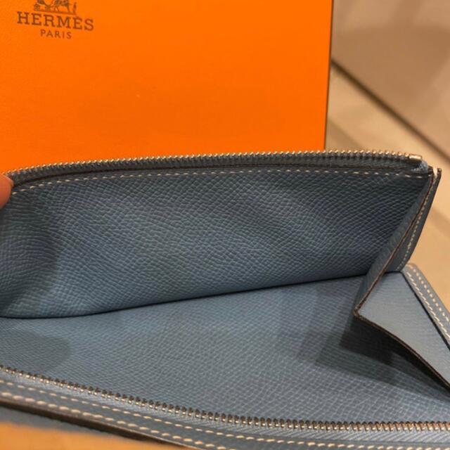 HERMES☆エルメス☆ベアン　　ブルージーン　長財布〜美品〜