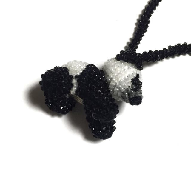 アプロジオ ネックレス - 黒×白 パンダ