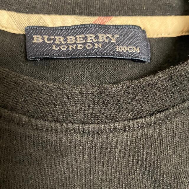 BURBERRY(バーバリー)の【Burberry】ロンT 黒　100cm キッズ/ベビー/マタニティのキッズ服男の子用(90cm~)(Tシャツ/カットソー)の商品写真