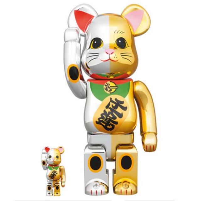 BE@RBRICK 招き猫 開運 銀×千万両 金 100％ & 400％エンタメ/ホビー