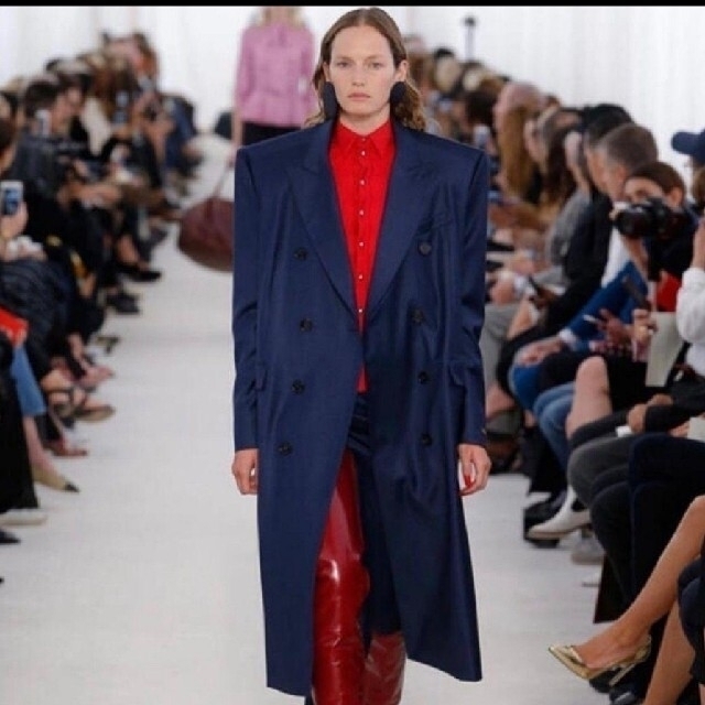 有名な高級ブランド BALENCIAGA 17ss boxy shoulder coat チェスター