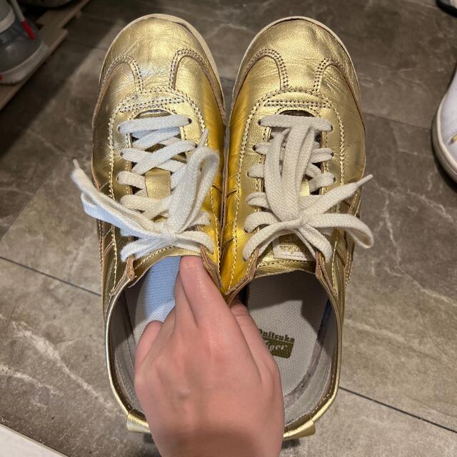 Onitsuka Tiger(オニツカタイガー)のOnitsuka Tiger MEXICO66 ゴールド レディースの靴/シューズ(スニーカー)の商品写真