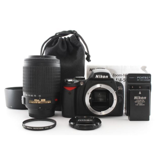 付属品多数】 Nikon ニコン D40 レンズキット デジタル一眼 カメラ