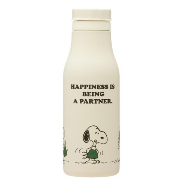 ステンレスロゴボトル スタバ　PEANUTS オフホワイト　スヌーピー インテリア/住まい/日用品のキッチン/食器(タンブラー)の商品写真