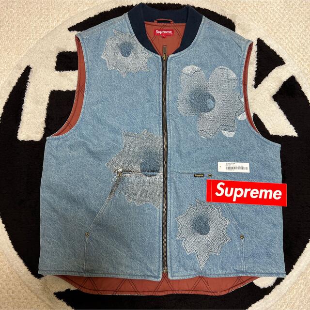 メンズsupreme nate lowman work vest