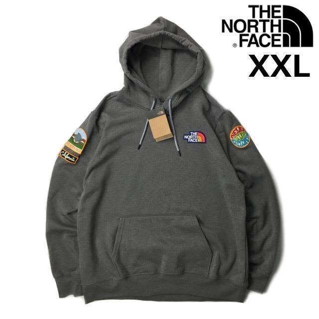 THE NORTH FACE(ザノースフェイス)のノースフェイス パーカー US限定 ロゴパッチ付き(XXL)グレー 181130 メンズのトップス(パーカー)の商品写真