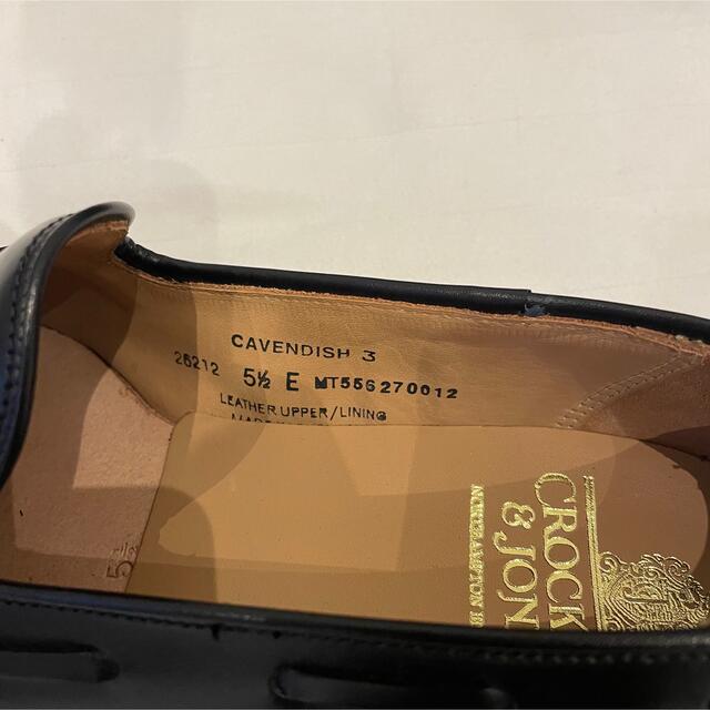 Crockett&Jones(クロケットアンドジョーンズ)のCROCKETT＆JONES cavendish3 ブラック サイズ 5 1/2 メンズの靴/シューズ(ドレス/ビジネス)の商品写真