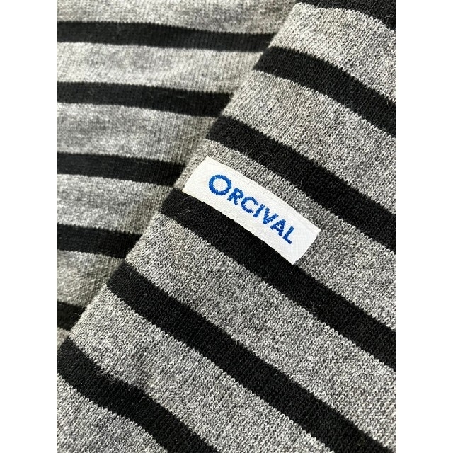 ORCIVAL(オーシバル)のORCIVAL - ボーダー フリースライニング バスクシャツ レディースのトップス(カットソー(長袖/七分))の商品写真