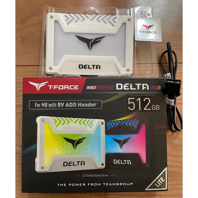 TEAM SSD DELTA LITE 512GB  White スマホ/家電/カメラのPC/タブレット(PCパーツ)の商品写真