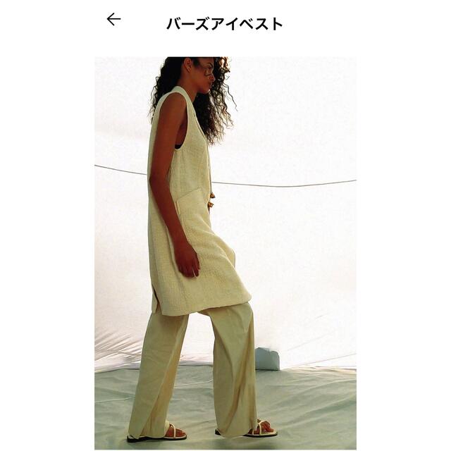 ZARA - タグ付き ZARA バーズアイベスト ホワイト Mの通販 by りーん's