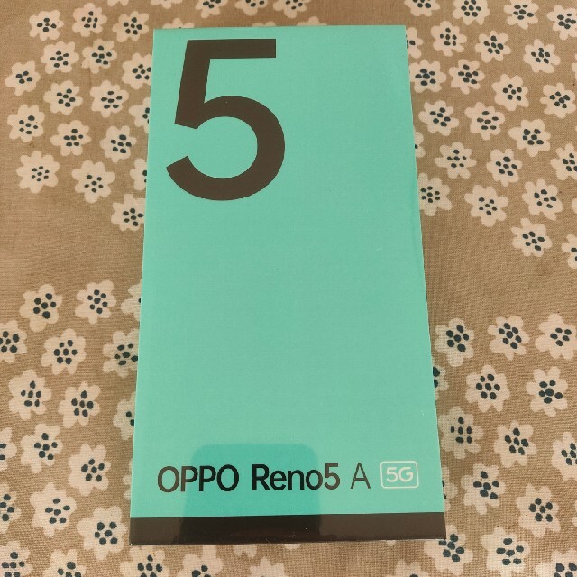 OPPO SIMフリースマートフォン Reno 5aアイスブルー 美品-