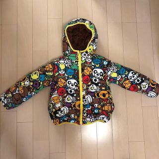 アベイシングエイプ(A BATHING APE)のアベイシングエイプ　ダウンジャケット　120㎝(ジャケット/上着)