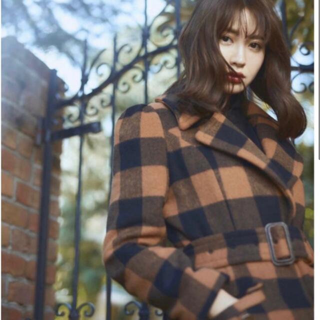 Her lip to(ハーリップトゥ)のHerlipto Belted Checked Wool-Blend Coat レディースのジャケット/アウター(ロングコート)の商品写真