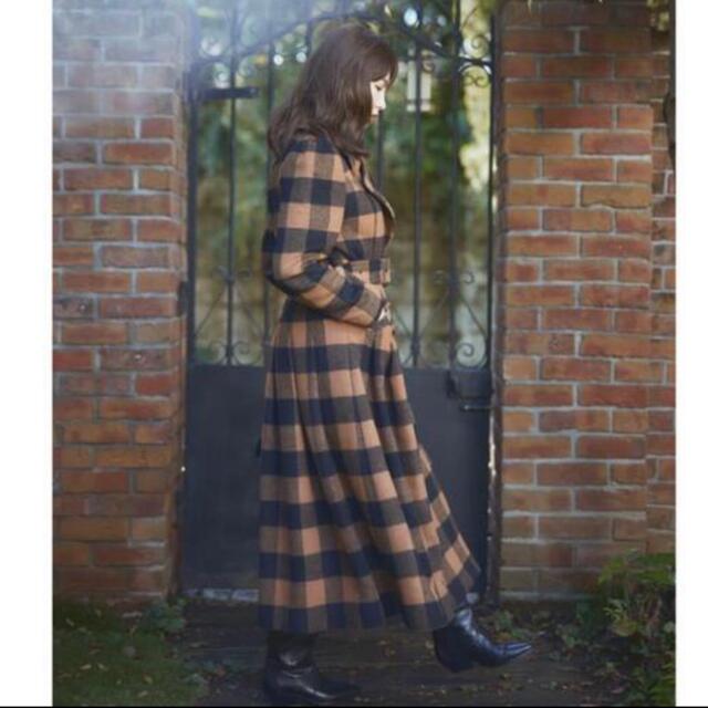 Her lip to(ハーリップトゥ)のHerlipto Belted Checked Wool-Blend Coat レディースのジャケット/アウター(ロングコート)の商品写真