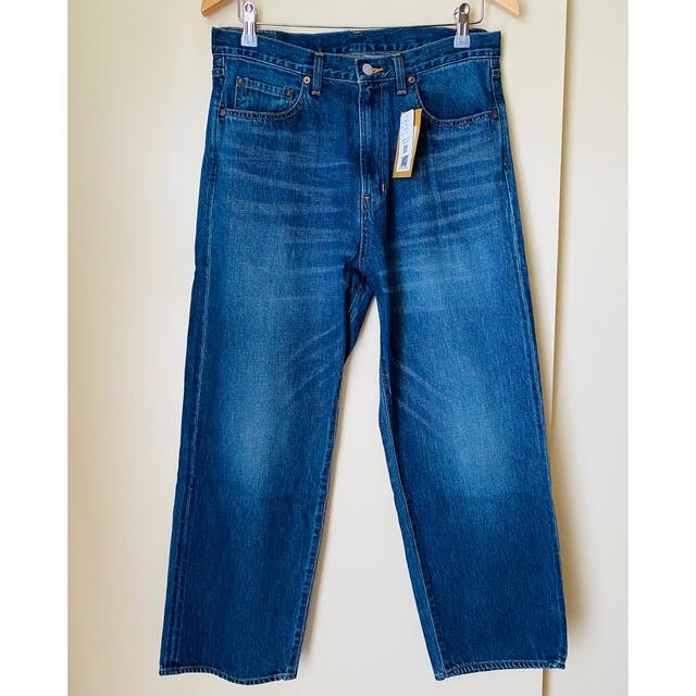 DEEP BLUE】ディープブルー デニム ワイドストレートパンツ 新品 熱い