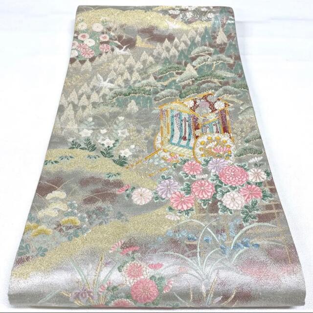 帯24。❀ 高級 正絹 六通 袋帯 - 帯
